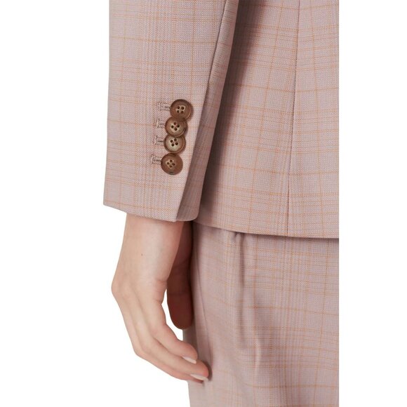 CLUB MONACO Borrem Pink Mauve Wool Blend Single Breasted Blazer, Size 12 - Picture 4 of 16